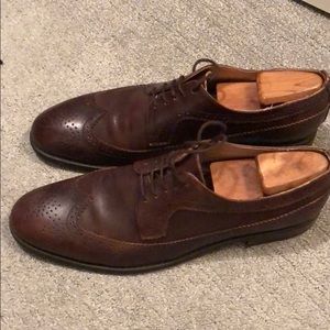 J.D. Fisk Brown Oxford Shoe. Size 10.5